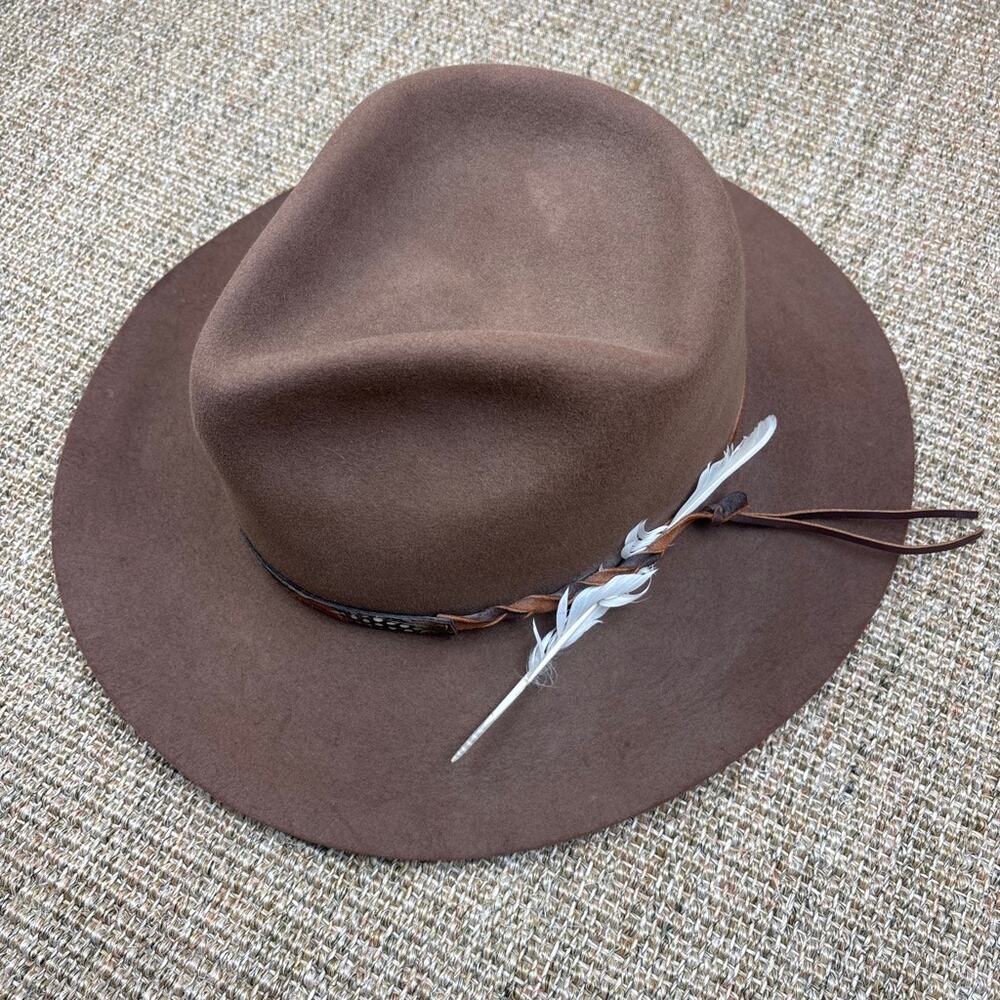 🤠 The Great Western Authentic Western Wear Felt Hat | Size 7 1/8 | Brown Taupe
